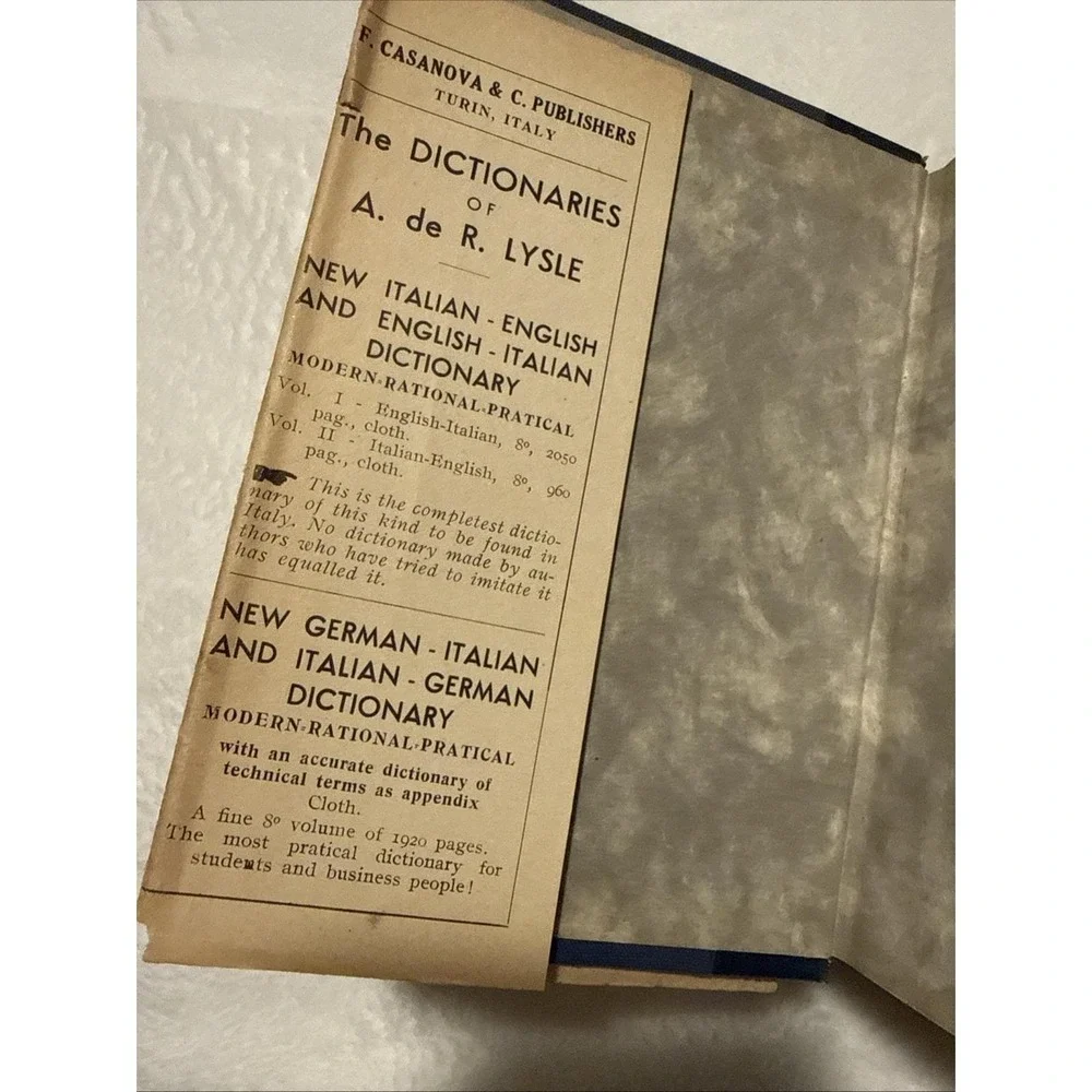 The Latest Modern Italian-English & English-Italian Dictionary
